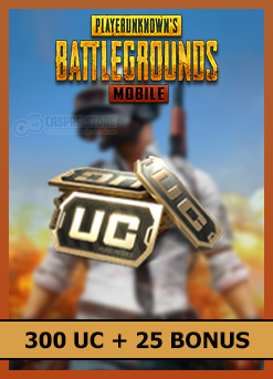 Pubg Mobile - 300 UC + 25 Bonus
