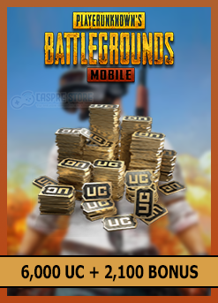 Pubg Mobile - 6000 UC + 2100 Bonus