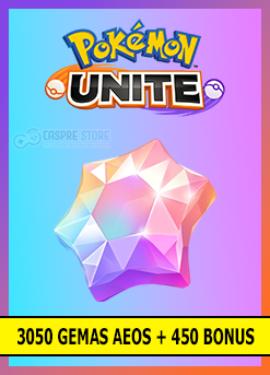 Pokémon UNITE - 3050 Gemas Aeos + 450 Bonus