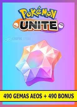 Pokémon UNITE - 490 Gemas Aeos + 490 Bonus